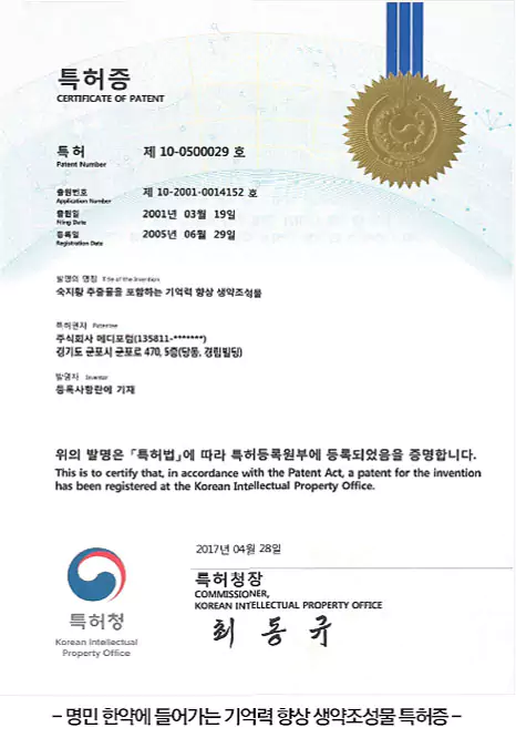 Myungmin Korean Patent